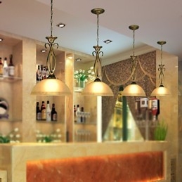 מנורת שולחן כפרית בצפון היא עכשווית ורעיונות מכווצים מנורת זכוכית עם ראש יחיד