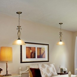 מנורת שולחן כפרית בצפון היא עכשווית ורעיונות מכווצים מנורת זכוכית עם ראש יחיד