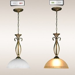 מנורת שולחן כפרית בצפון היא עכשווית ורעיונות מכווצים מנורת זכוכית עם ראש יחיד