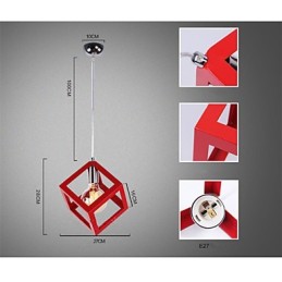 נברשת מתכת ציור בסגנון מיני קלאסי מסורתי