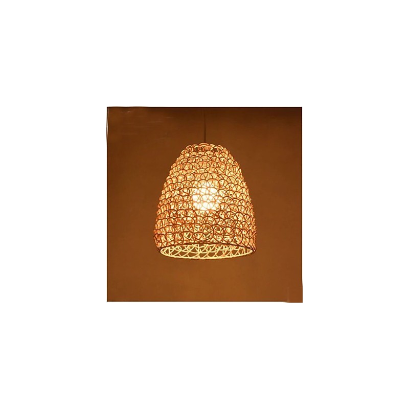 אהיל מנורות ראטן רטרו עגול