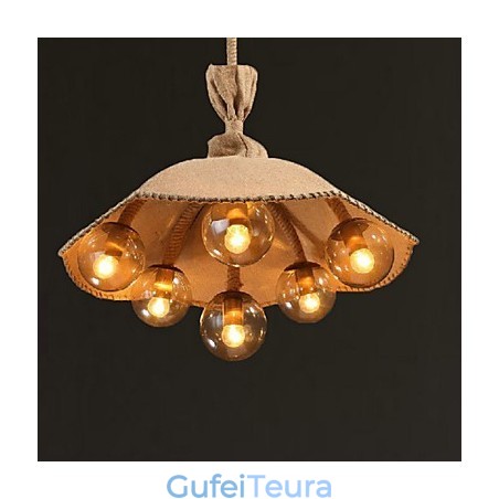 ציור כפרי תליון נברשת מתכת LightBedroom ציור כפרי תליון נברשת מתכת LightBedroom