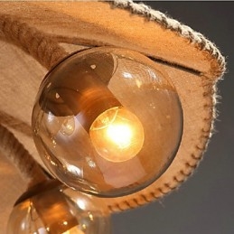 ציור כפרי תליון נברשת מתכת LightBedroom