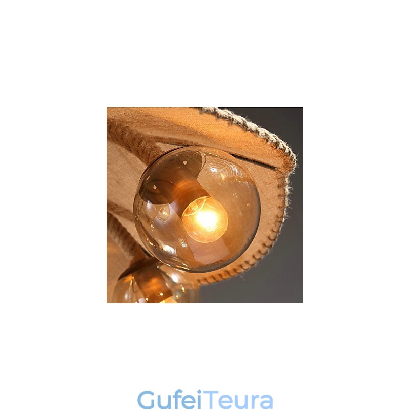 ציור כפרי תליון נברשת מתכת LightBedroom