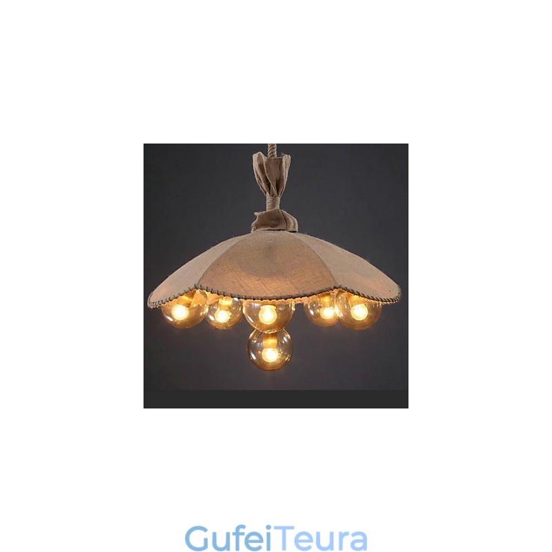 ציור כפרי תליון נברשת מתכת LightBedroom