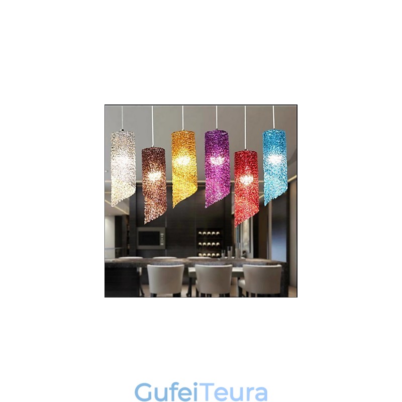 ראש יחיד גלילי עגול ארוך צילינדר אלומיניום מנורות Creative