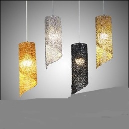 ראש יחיד גלילי עגול ארוך צילינדר אלומיניום מנורות Creative