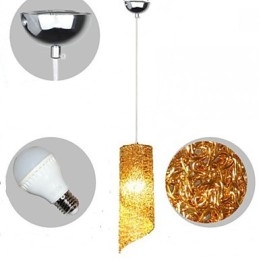 ראש יחיד גלילי עגול ארוך צילינדר אלומיניום מנורות Creative