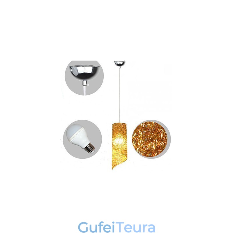 ראש יחיד גלילי עגול ארוך צילינדר אלומיניום מנורות Creative