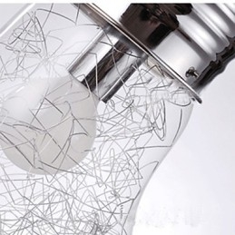 אורות תליון מסורתי קלאסי כפרי לודג' וינטג' רטרו זכוכית