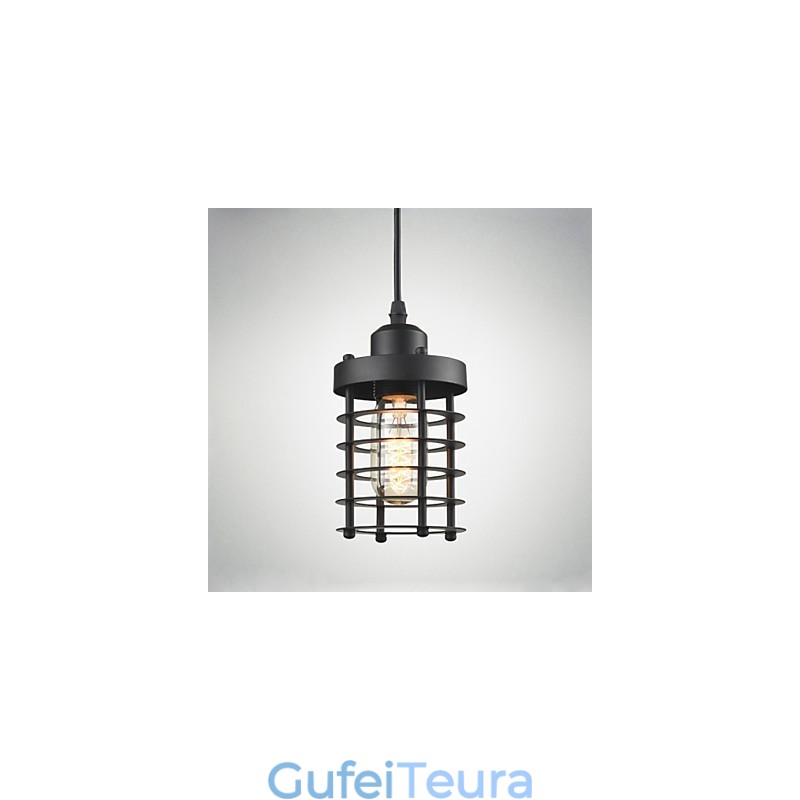 מנורת תקרה רטרו תעשייתי ברזל וינטג' נברשת חנות תליון אור