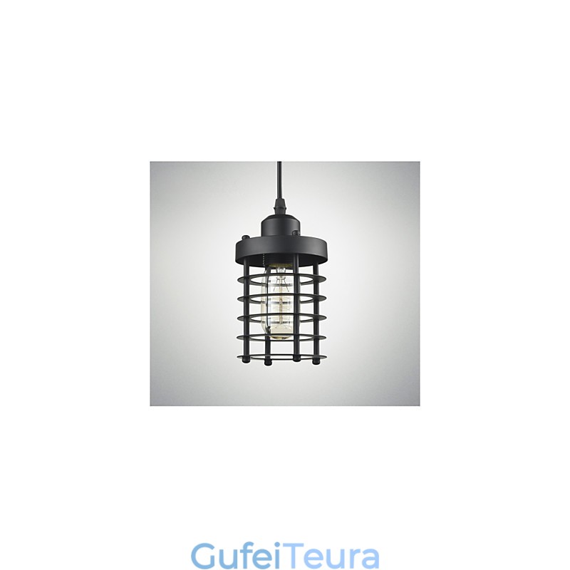 מנורת תקרה רטרו תעשייתי ברזל וינטג' נברשת חנות תליון אור