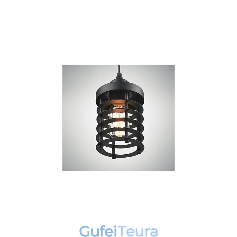 מנורת תקרה רטרו תעשייתי ברזל וינטג' נברשת חנות תליון אור