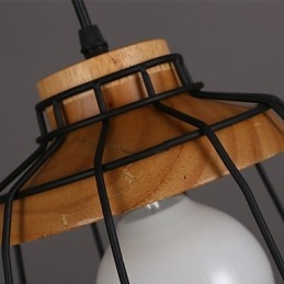 Nordic Creative ברזל נברשת קפה רטרו נטו Droplight