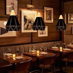 רטרו קלאסי מתכת אורות תקרה מנורות תליון פשוטות בית קפה מנורת תליון