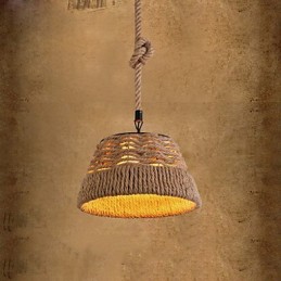 לופט תעשייתי רוח Creative נורדי קנבוס ארוחות מנורת נברשת