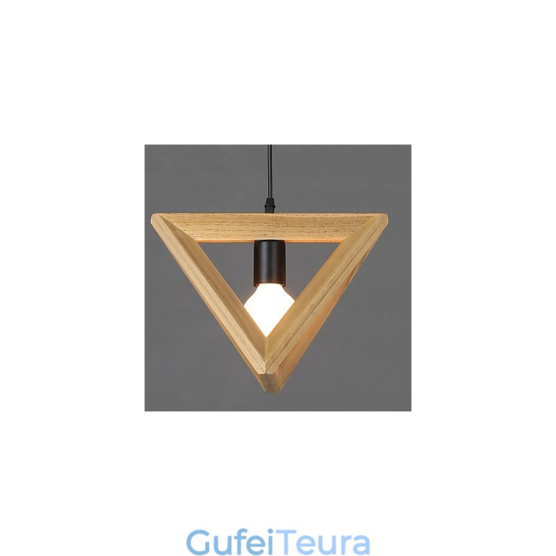 תליון עץ מודרני מנורות תליון פשוטות מנורת תליון בית קפה