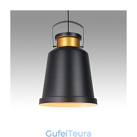 רטרו תליון אור מתכת קפה מנורות תליון