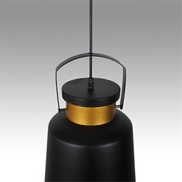 רטרו תליון אור מתכת קפה מנורות תליון