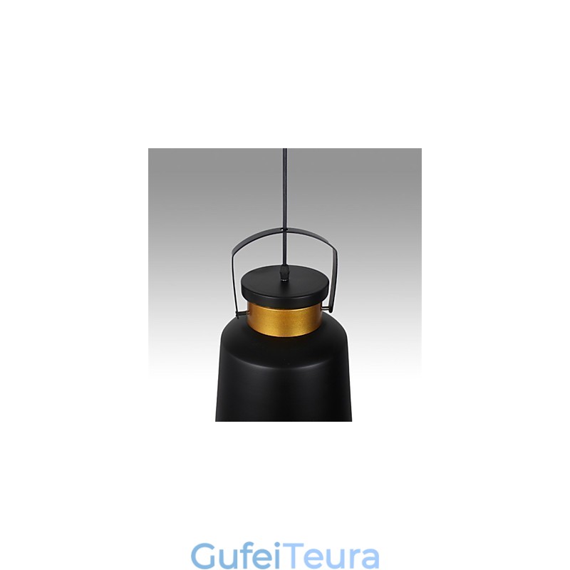 רטרו תליון אור מתכת קפה מנורות תליון