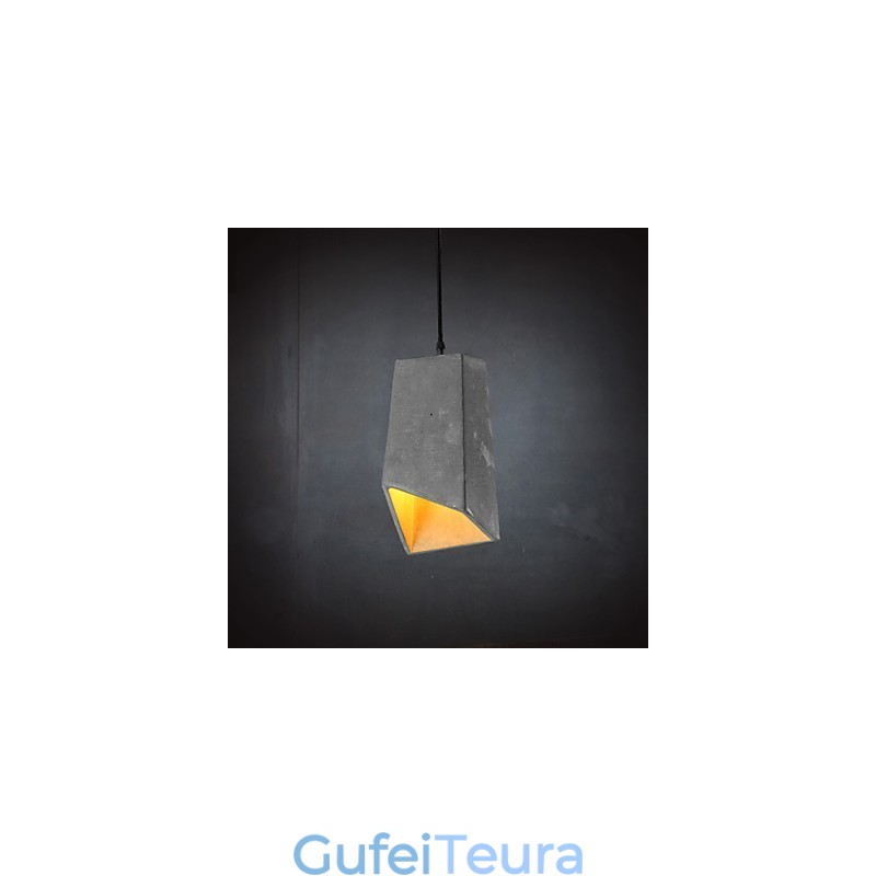 אור מנורת תליון מלט רטרו עכשווי ומכווץ