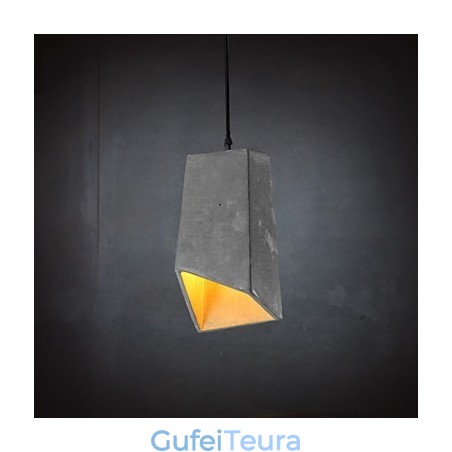 אור מנורת תליון מלט רטרו עכשווי ומכווץ