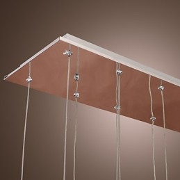 אור תליון מתכת קריסטל מודרני מודרני כרום