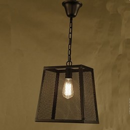 כיסוי רשת רטרו תעשייתי רוח קפה נברשת Lron מחושלת