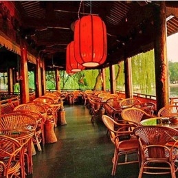 Archaize עור כבש אדום פנסים מרפסת Droplight מנורה אור