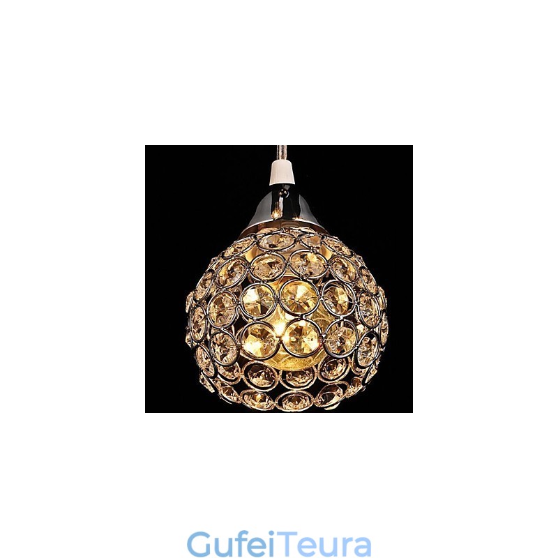 תליון מתכת מודרני מודרני קריסטל מצופה אלקטרו