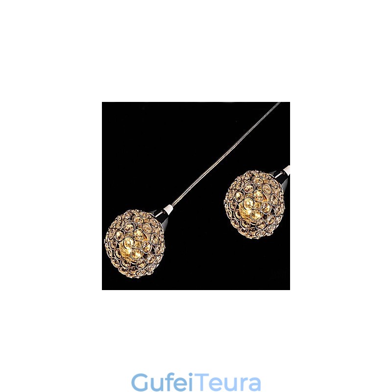 תליון מתכת מודרני מודרני קריסטל מצופה אלקטרו