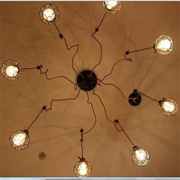 תליון פרח יופי אמריקאי קאנטרי רטרו 8 ראשים