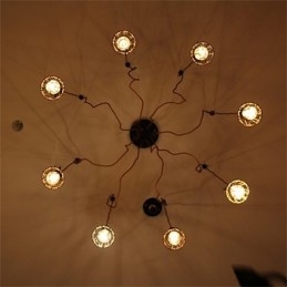 תליון פרח יופי אמריקאי קאנטרי רטרו 8 ראשים