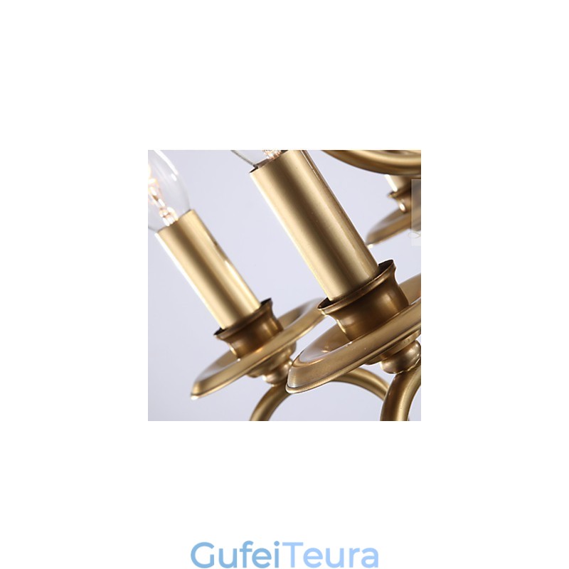 נברשת תליון אור בסגנון מיני מתכת קלאסית מסורתית