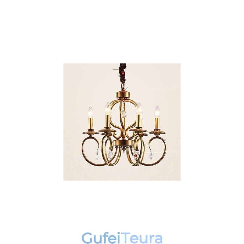 נברשת תליון אור בסגנון מיני מתכת קלאסית מסורתית