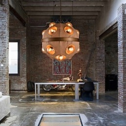 ציור כפרי נברשת מתכת תליון LightBedroom