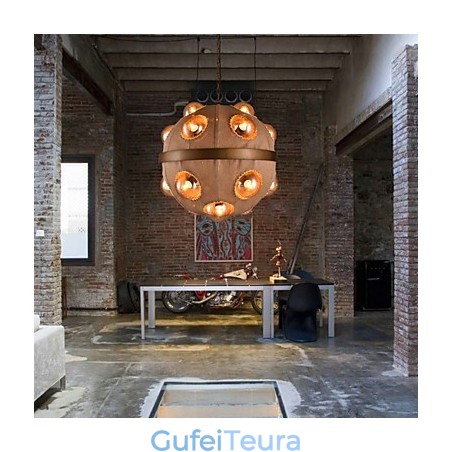 ציור כפרי נברשת מתכת תליון LightBedroom