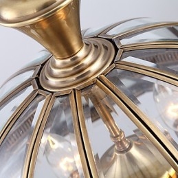 אורות תליון קריסטל מיני בסגנון מתכת קלאסית מסורתית