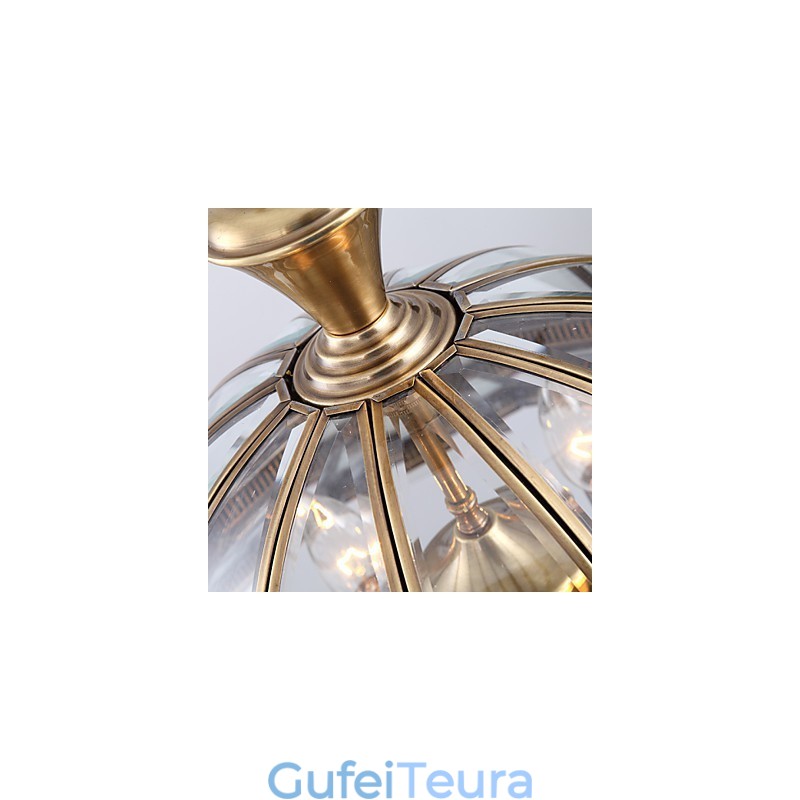 אורות תליון קריסטל מיני בסגנון מתכת קלאסית מסורתית