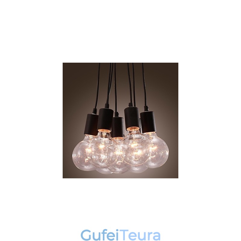 מודרני בית 7 ראשי אדיסון נורת לופט כדור זכוכית תליון אור