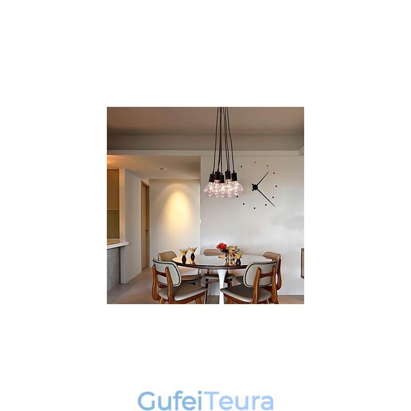 מודרני בית 7 ראשי אדיסון נורת לופט כדור זכוכית תליון אור