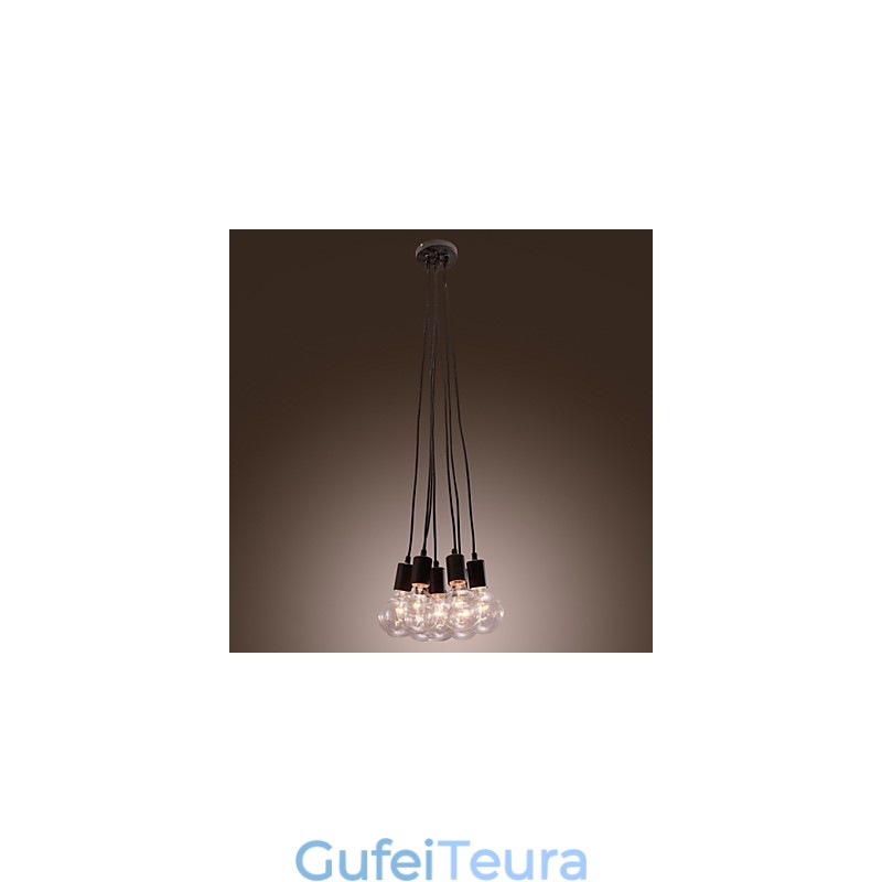 מודרני בית 7 ראשי אדיסון נורת לופט כדור זכוכית תליון אור