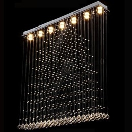 K9 תליון קריסטל מנורת תליית חוט נברשת תאורת תקרה אור בית קפה מקורה