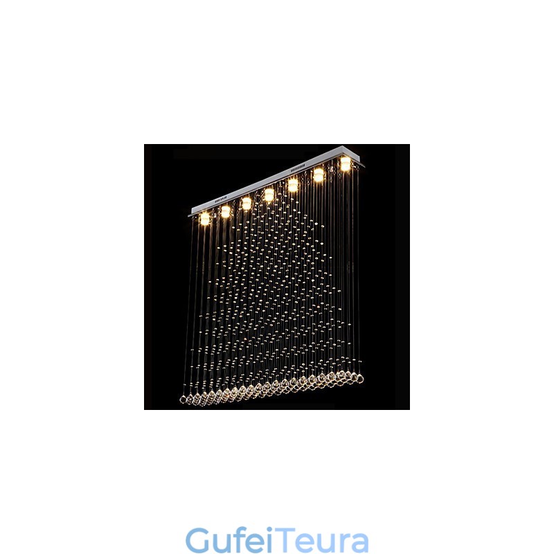 K9 תליון קריסטל מנורת תליית חוט נברשת תאורת תקרה אור בית קפה מקורה