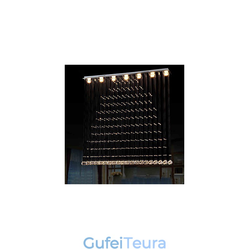 K9 תליון קריסטל מנורת תליית חוט נברשת תאורת תקרה אור בית קפה מקורה