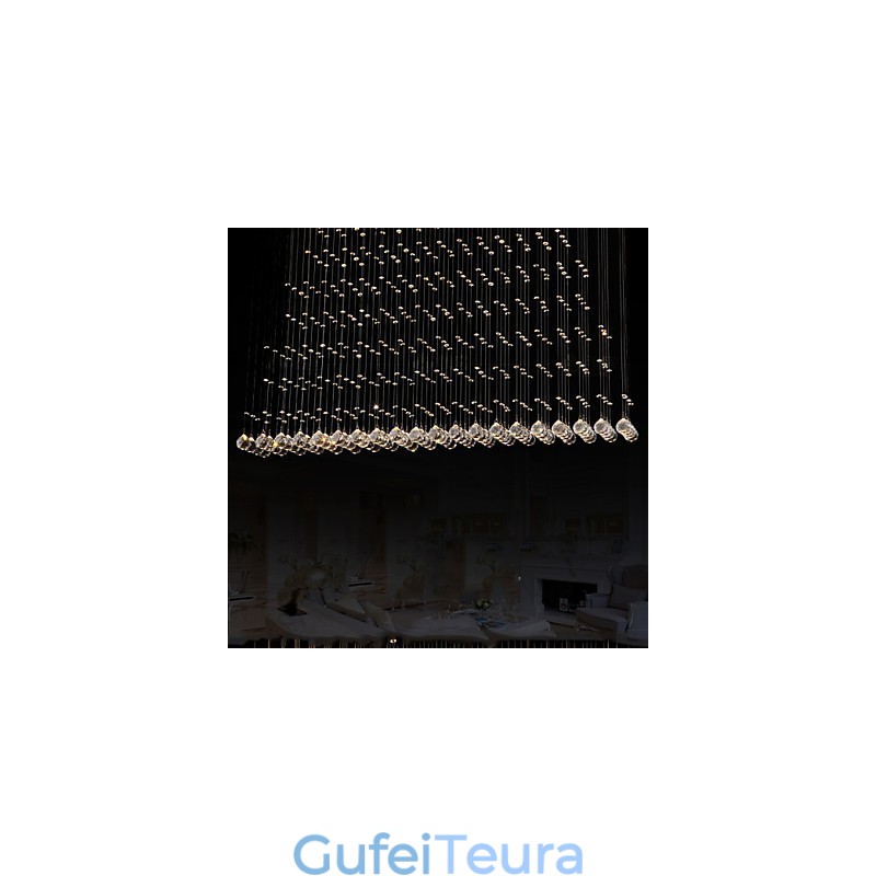 K9 תליון קריסטל מנורת תליית חוט נברשת תאורת תקרה אור בית קפה מקורה