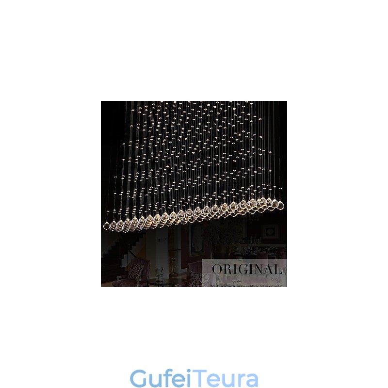 K9 תליון קריסטל מנורת תליית חוט נברשת תאורת תקרה אור בית קפה מקורה