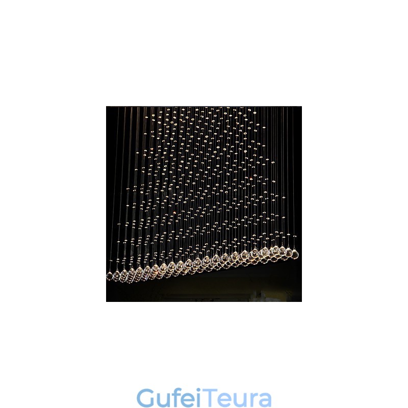 K9 תליון קריסטל מנורת תליית חוט נברשת תאורת תקרה אור בית קפה מקורה