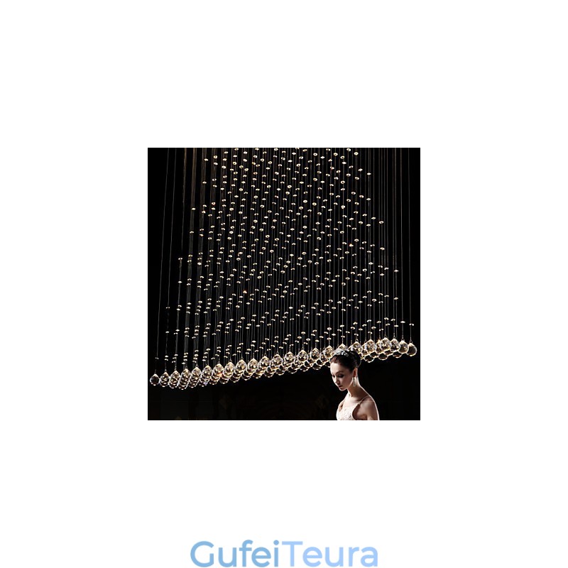 K9 תליון קריסטל מנורת תליית חוט נברשת תאורת תקרה אור בית קפה מקורה