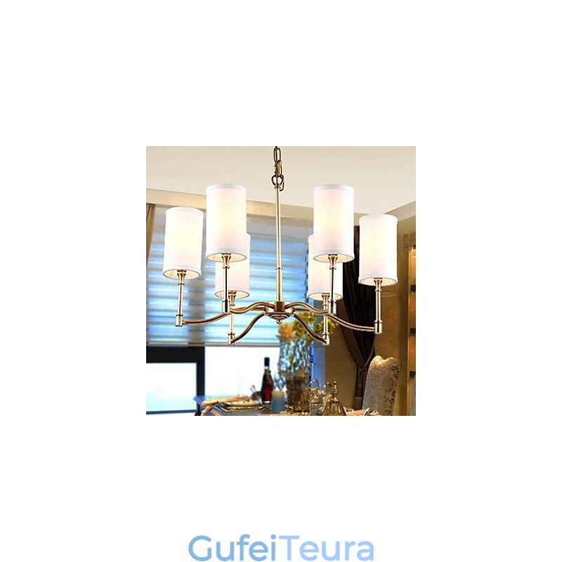 אורות תליון קריסטל מיני בסגנון מתכת קלאסית מסורתית